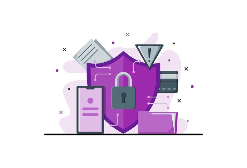 Free internet security digital vector